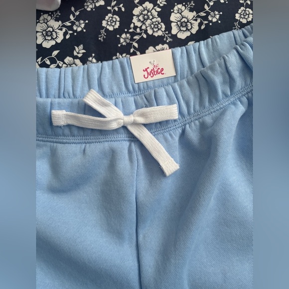 Justice Tie-Dye and Blue Kids Shorts - Picture 7 of 14